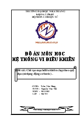 Đồ án Chế tạo mạch điều khiển chạy theo quỹ đạo (sử dụng động cơ bước )