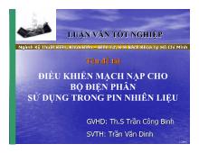 Đồ án Điều khiển mạch nạp cho bộ điện phân sử dụng trong pin nhiên liệu