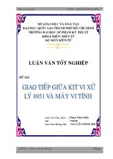 Đồ án Giao tiếp giữa KIT vi xử lý 8951 và máy vi tính