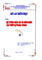 Đồ án Hệ thống giám sát và điều khiển các thiết bị trong phòng