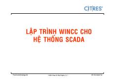 Đồ án Lập trình WinCC cho hệ thống SCADA ( Dành cho người muốn học tốt SCADA )