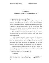 Đồ án Máy điện đồng bộ - Các sơ đồ kích từ và tính toán thiết kế một số phương án