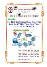 Đồ án Mô hình triển khai mạng cung cấp dịch vụ FTTH – theo hình thức Active Ethernet