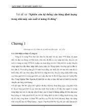 Đồ án Nghiên cứu hệ thống cân bằng định lượng trong nhà máy sản xuất xi măng lò đứng tại Nhà máy Tiên Sơn - Hà Tây