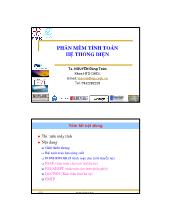 Đồ án Phần mềm tính toán hệ thống điện