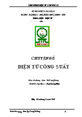 Đồ án Phân tích hoạt động sơ đồ nghịch lưu nguồn dòng 3 pha tính toán các phần tư mạch lực, mạch điều khiển số, máy biến áp nguồn