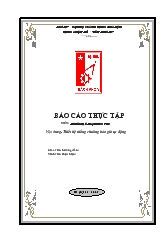 Đồ án Thiết hệ thống chuông báo giờ tự động