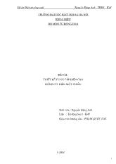 Đồ án Thiết kế cung cấp điện cho động cơ điện một chiều ( ĐH bách khoa Hà Nội)