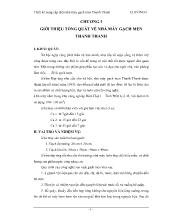 Đồ án Thiết kế cung cấp điện nhà máy gạch men Thanh Thanh