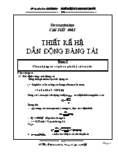 Đồ án Thiết kế hệ dẫn động băng tải