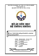 Đồ án Thiết kế hệ thống điều khiển cho bình nóng lạnh gia đình