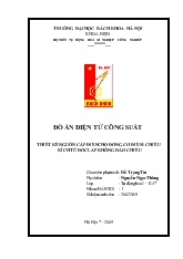 Đồ án Thiết kề nguồn cấp điện cho động cơ điện 1 chiều kích từ độc lập không đảo chiều
