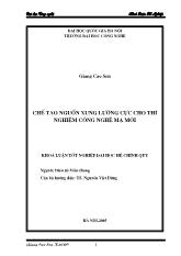 Khóa luận Chế tạo nguồn xung lưỡng cực cho thí nghiệm công nghệ mạ mới