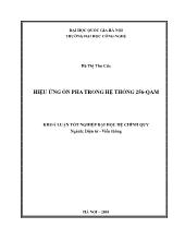 Khóa luận Hiệu ứng ồn pha trong hệ thống 256-QAM