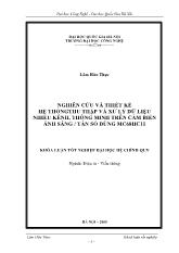 Khóa luận Nghiên cứu và thiết kế hệ thống thu nhập và xử lý dữ liệu nhiều kênh, thông minh trên cảm biến ánh sáng-Tần số dùng MC68HC11