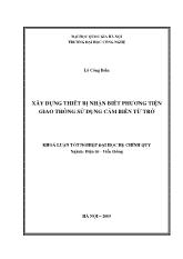 Khóa luận Xây dựng thiết bị nhận biết phương tiện giao thông sử dụng cảm biến từ trở