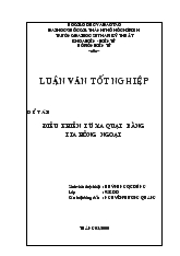 Luận văn Điều khiển từ xa quạt bằng tia hồng ngoại ( ĐH QG Thành phố Hồ Chí Minh)