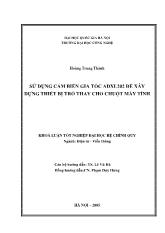Luận văn Sử dụng cảm biến gia tốc ADXL202 để xây dựng thiết bị trỏ thay thế cho chuột máy tính