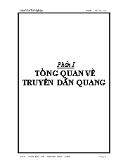 Luận văn Tổng quan về truyền dẫn quang