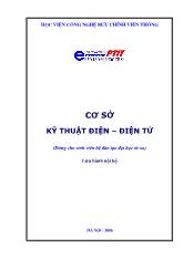 Tài liệu Cơ sở kỹ thuật điện- Điện tử