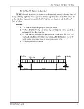 Bài tập lớn Sức bền vật liệu - Đề số 2
