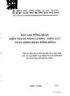 Báo cáo Tổng quan hiện trạng năng lượng Điện lực vùng Đồng bằng Sông Hồng