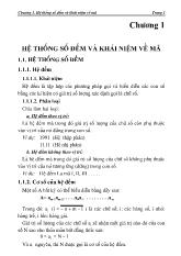 Đề tài Hệ thống số đếm và khái niệm về mã