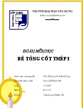 Đồ án Bê tông cốt thép I - Nguyễn Đình Việt
