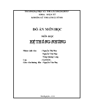 Đồ án Hệ thống bật tắt đèn thông minh dành cho các phòng họp sử dụng thu phát hồng ngoại và vi xử lý (Rất hoàn chỉnh, có đầy đủ tất cả các chi tiết)