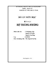 Đồ án hệ thống nhúng