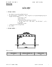 Đồ án Kết cấu thép I - Lý Thanh Tùng