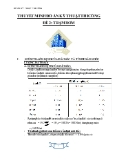 Đồ án Kỹ thuật thi công - Trạm bơm