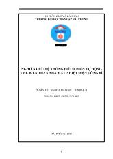 Đồ án Nghiên cứu hệ thống điều khiển tự động chế biến than nhà máy nhiệt điện Uông Bí