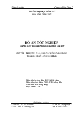 Đồ án Thiết kế bản vẽ thi công chung cư Đông Hưng I, Thành phố Hồ Chí Minh