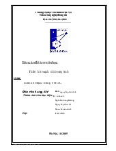 Đồ án Thiết kế mạch nhờ máy tính - Thiết kế mạch bằng vhdl