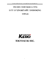 Đồ án Tìm hiểu thiết bị đo lường - Lưu lượng kế siêu âm di đông UFP-20