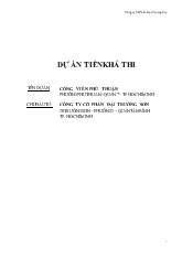 Dự án tiền khả thi - Công viên Phú Thuận phường Phú Thuận, quận 7, TP Hồ Chí Minh