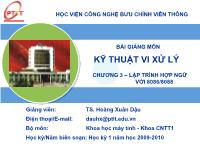 Giáo trình kĩ thuật vi xử lý lập trình hợp ngữ với 8086-8088