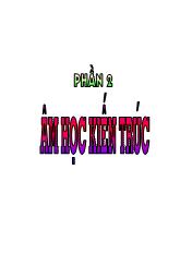 Giáo trình Vật lý kiến trúc - Phần 2: Âm học kiến trúc