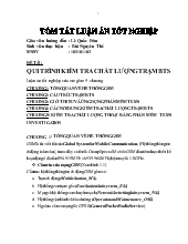 Luận án Qui trình kiểm tra chất lượng trạm BTS