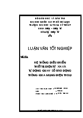 Luận văn Hệ thống điều khiển thiết bị điện từ xa và tự động quay số báo động thông qua mạng điện thoại (DDHQG Thành phố Hồ Chí  Minh)