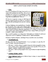 Luận văn Khí cụ bảo vệ điện áp Surge Protection Deviece
