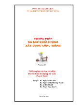 Phương pháp đo bóc khối lượng xây dựng công trình
