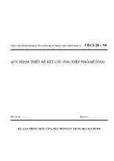 Quy phạm thiết kế kết cấu ống thép nhồi bê tông