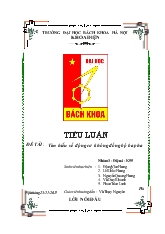Tiểu luận Tìm hiểu về động cơ không đồng bộ ba pha (ĐHBK Hà Nội)