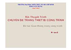 Trang thiết bị công trình - Giao thông trong công trình