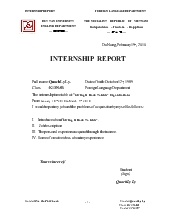 Đề tài English- Internship report