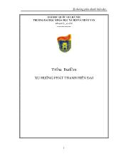 Đề tài Xu hướng phát triển của phát thanh hiện đại trong thời kỳ mới