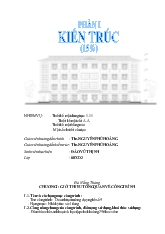 Đồ án Thiết kế nhà ký túc xá 4 tầng doanh trại trường dậy nghề số 5