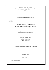 Khóa luận Bước đầu tìm hiểu đạo Islam ở Việt Nam